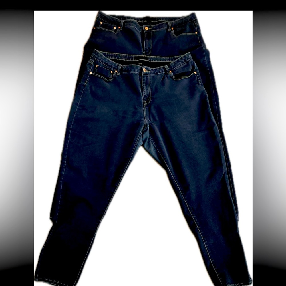 womans plus size 20 2 pairs of max jeans